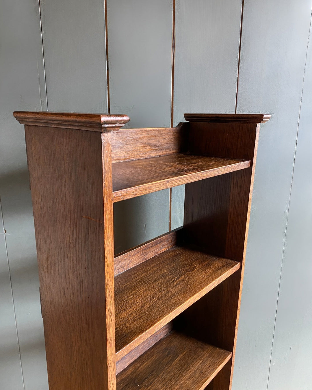 1920s Oak Open Bookcase