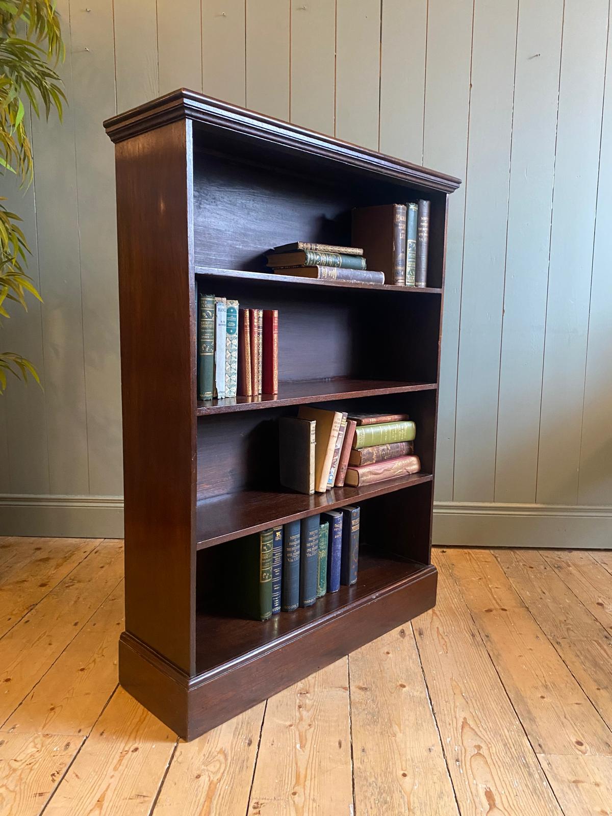 1930's Mahogany Open Bookcase