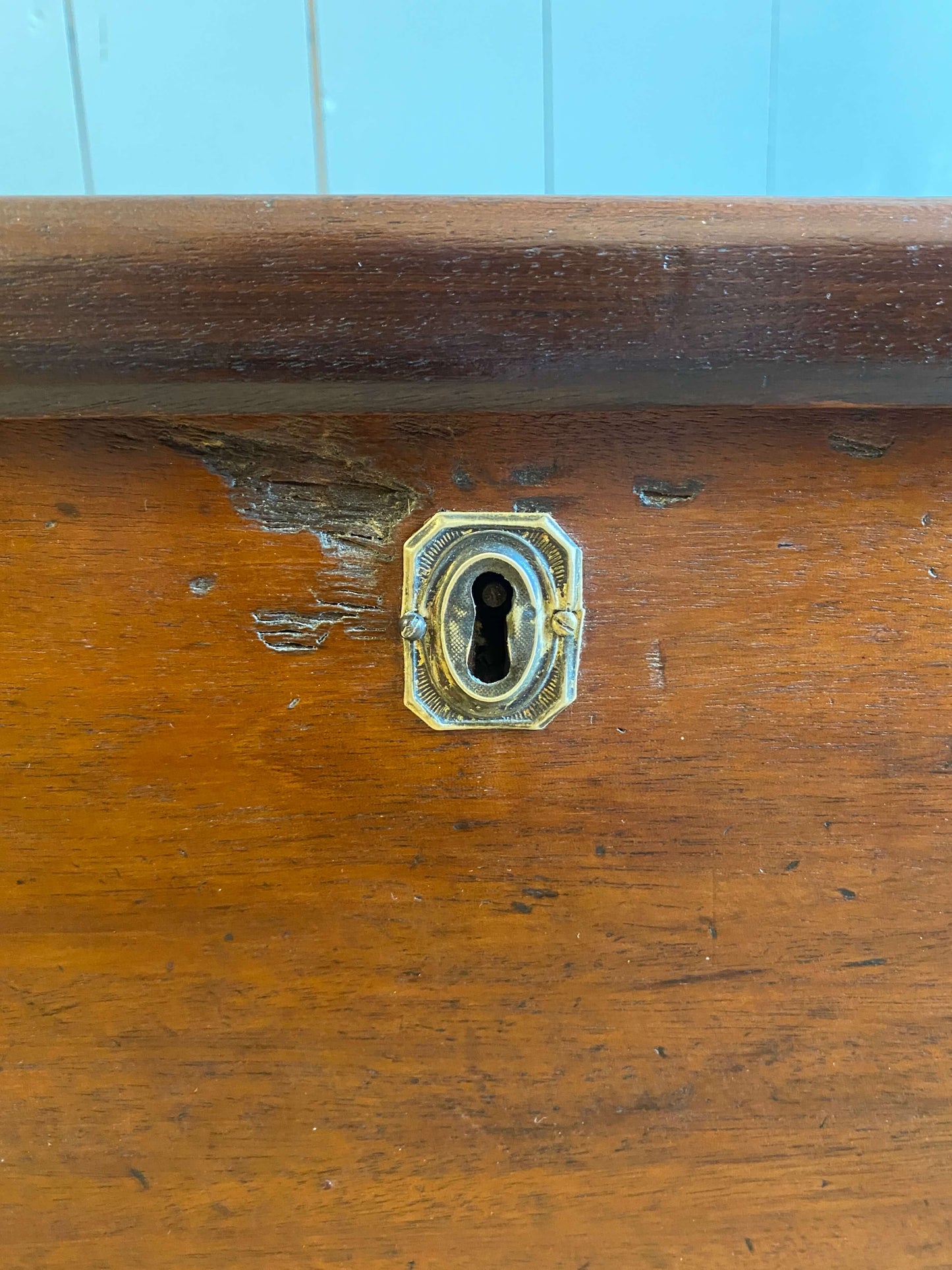 19th Century Mahogany Blanket Box