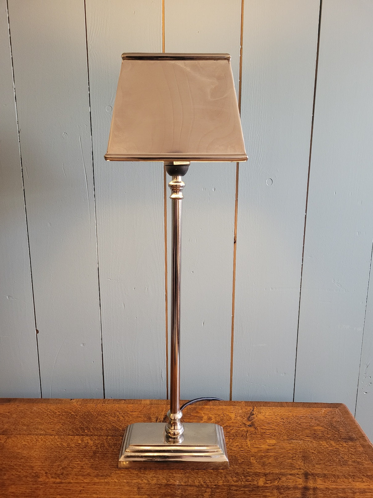 Aluminium Table Lamp with Rectangular Shade