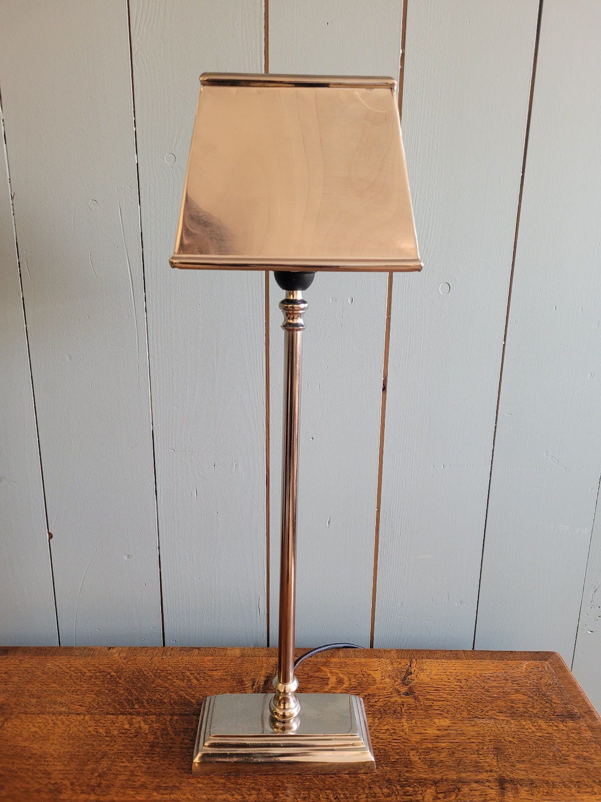 Aluminium Table Lamp with Rectangular Shade