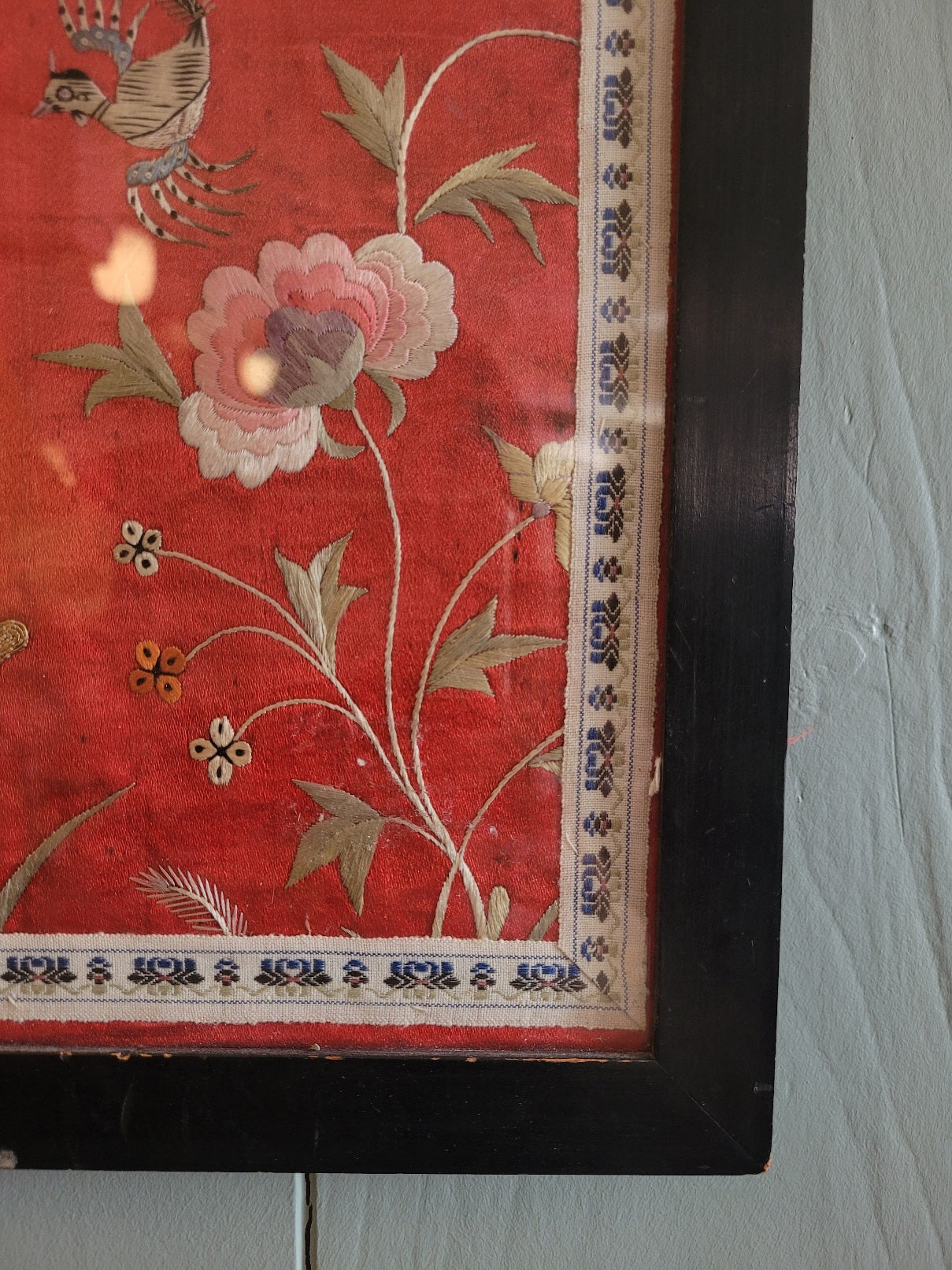 Antique Embroidered Silk Chinese Panels