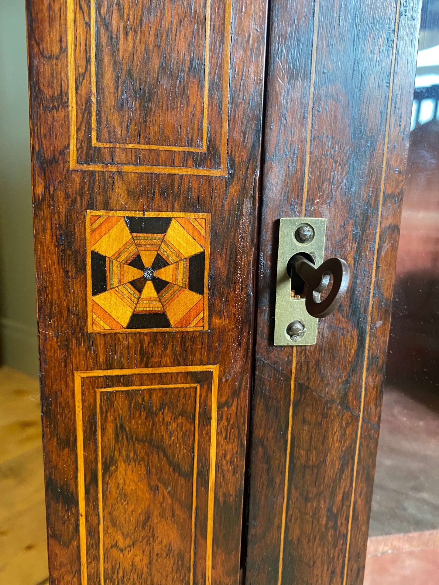 Antique Rosewood Pier Cabinet