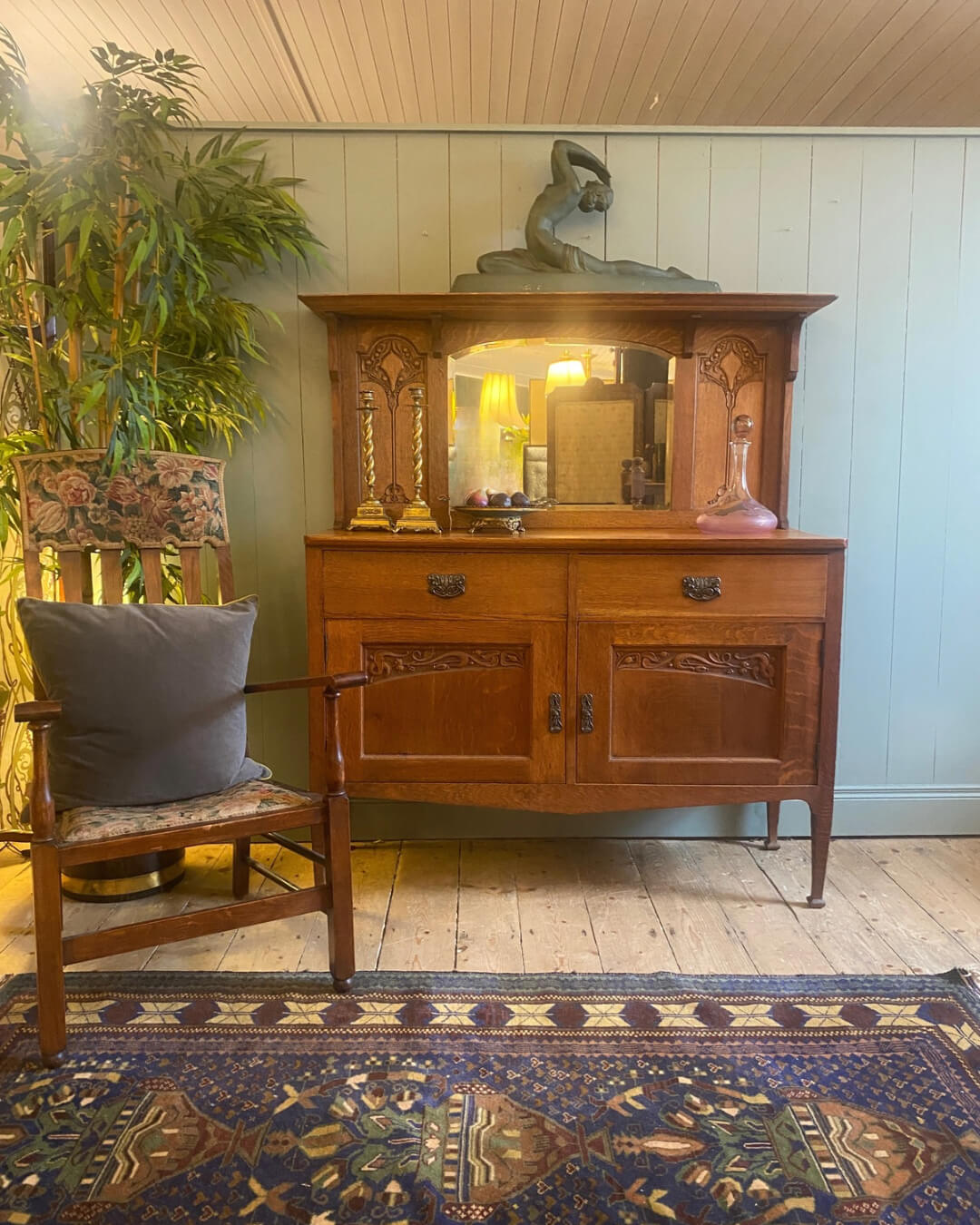 Arts and Crafts Oak Sideboard