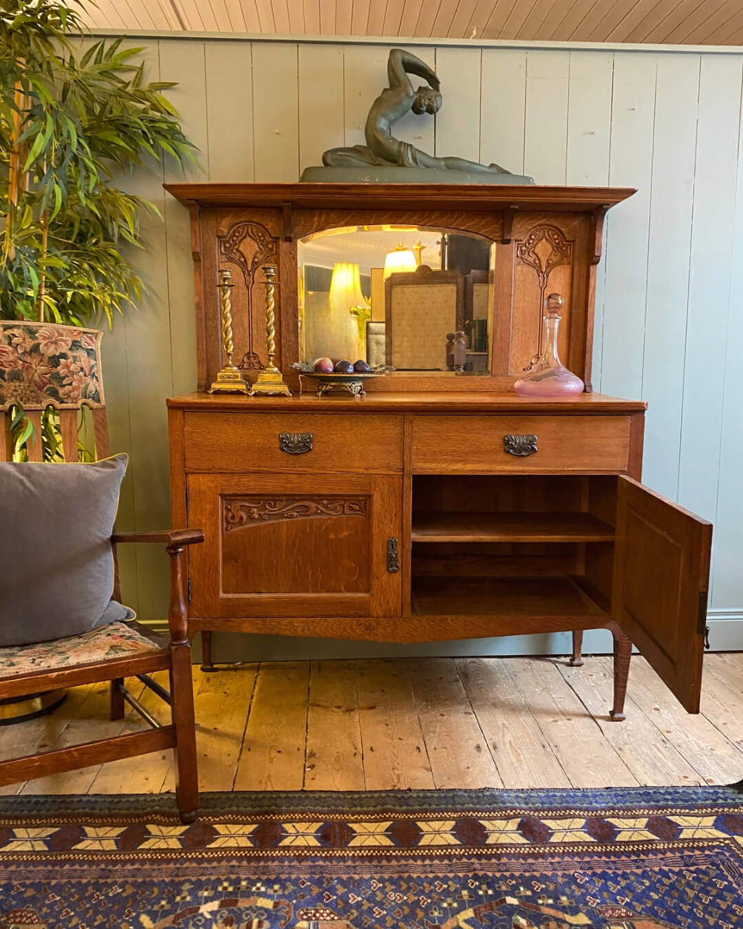 Arts and Crafts Oak Sideboard