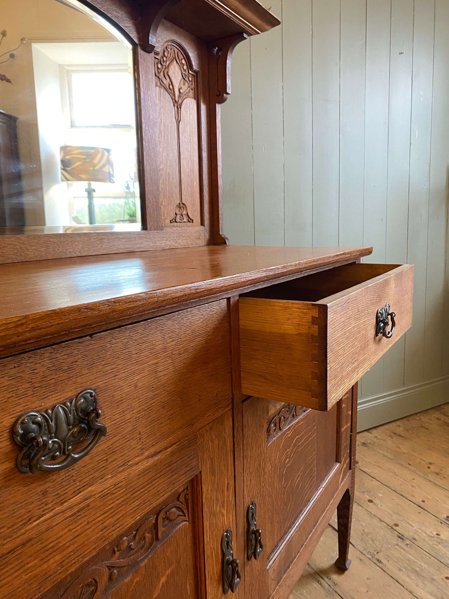 Arts and Crafts Oak Sideboard