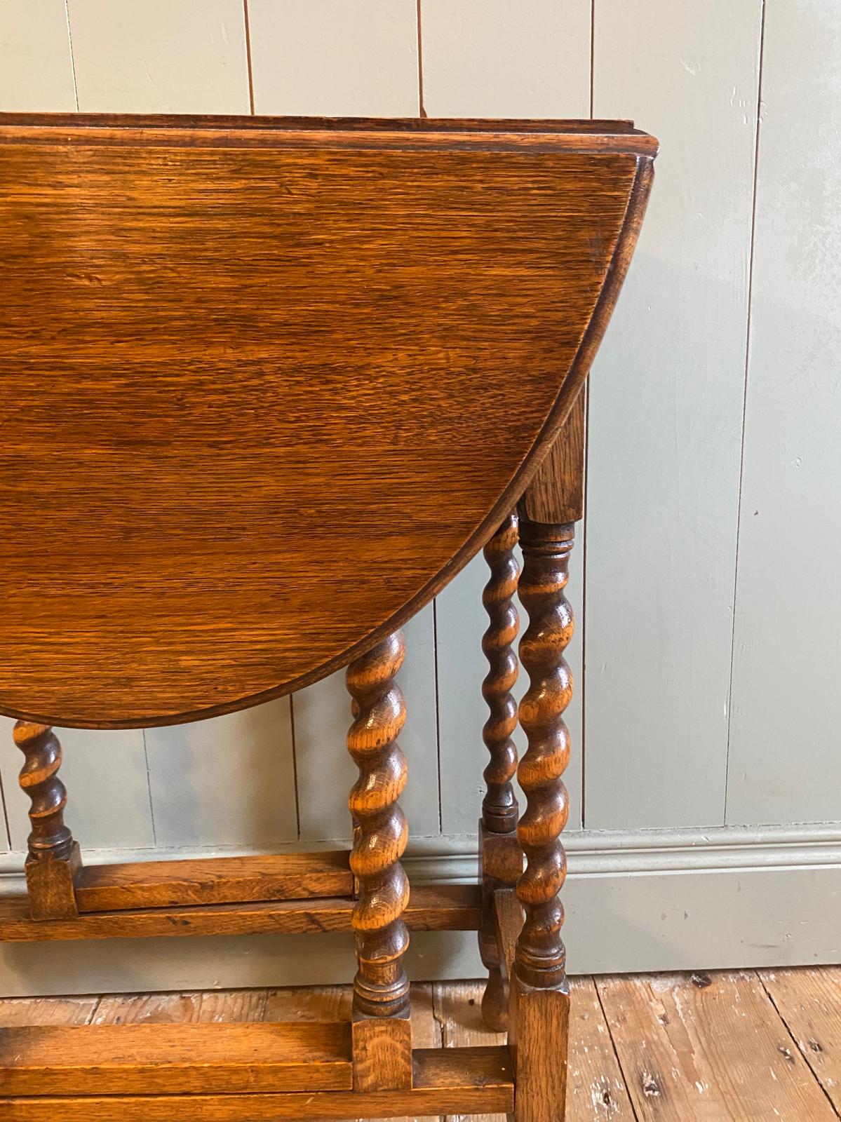 Victorian Oak Gate Leg Occasional Table