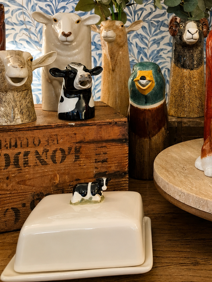 Hand Painted Friesian Cow Jug Small