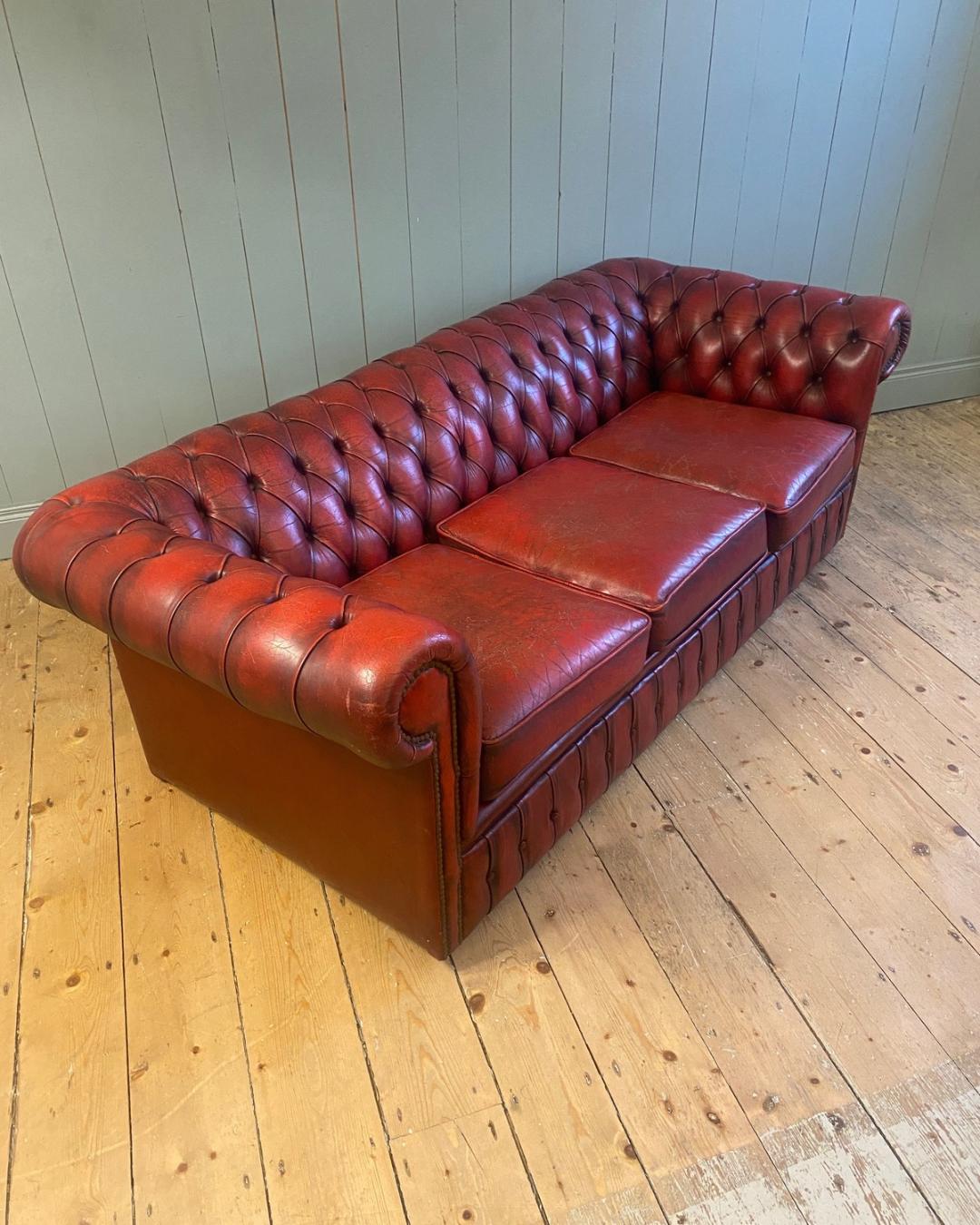 Vintage Chesterfield 3-Seater Sofa