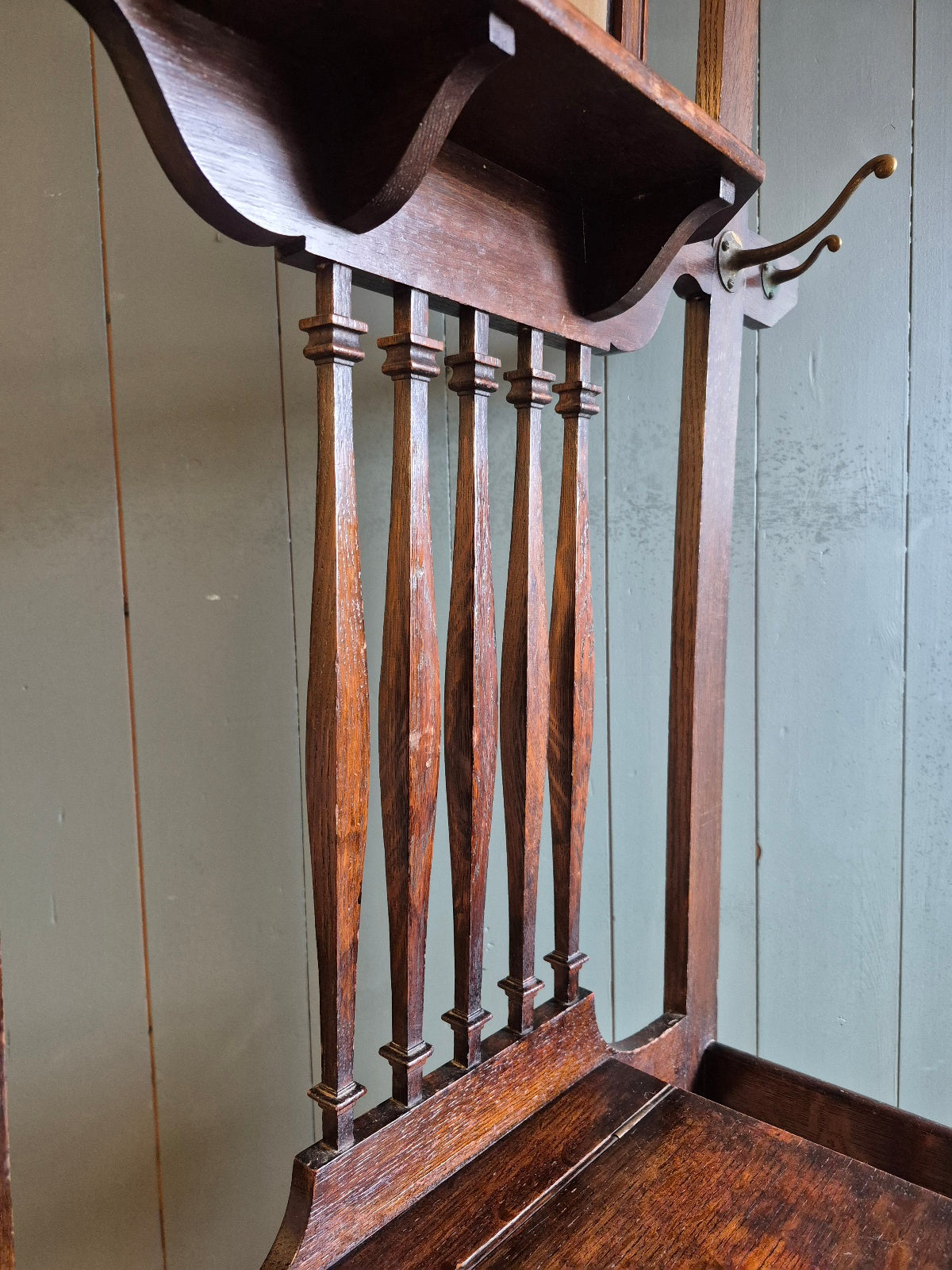 Early 1900's Oak Hallstand