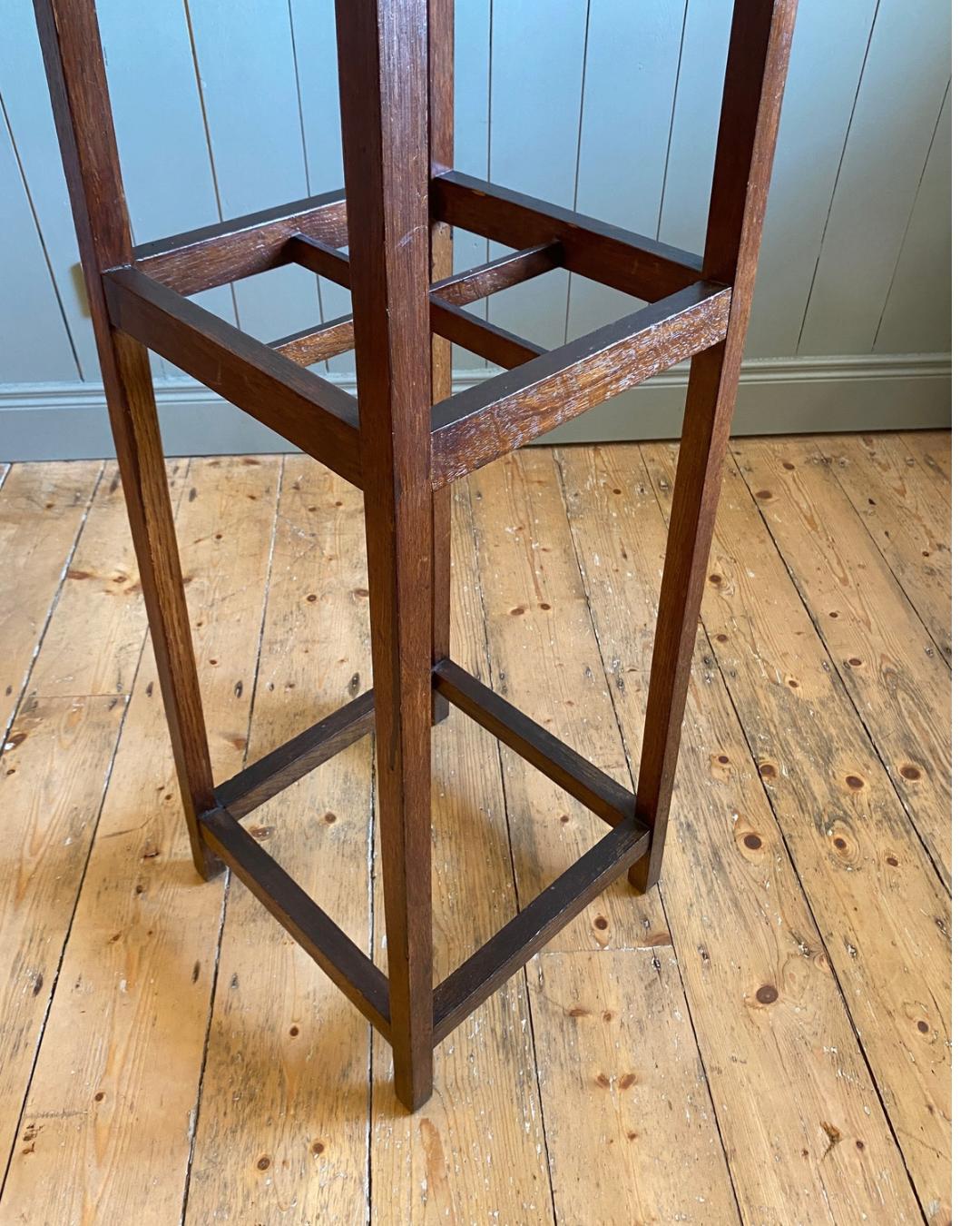 Edwardian Oak Coat Stand