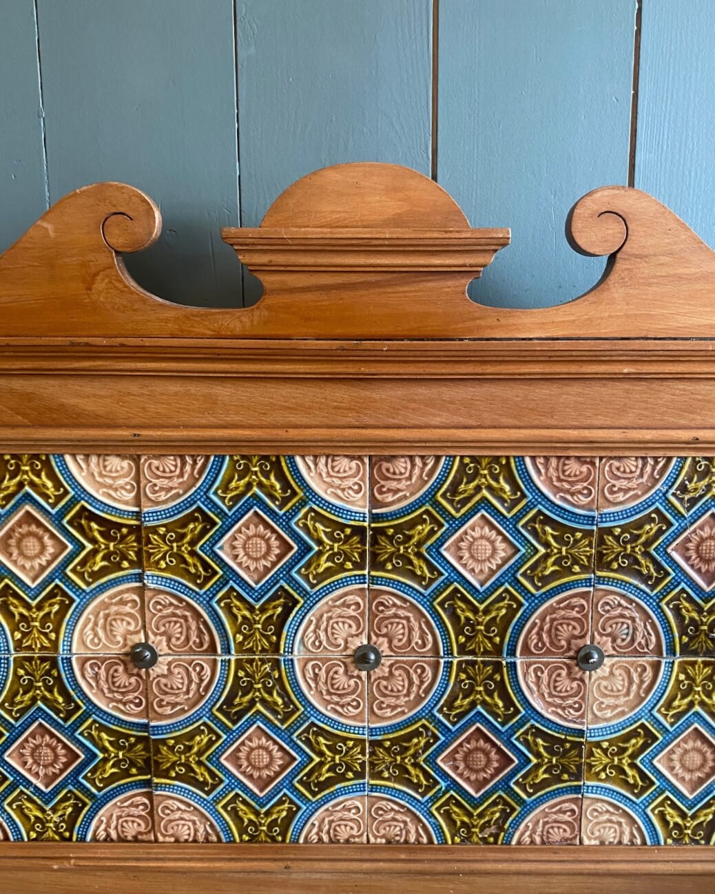 Edwardian Pine Marble Top Washstand