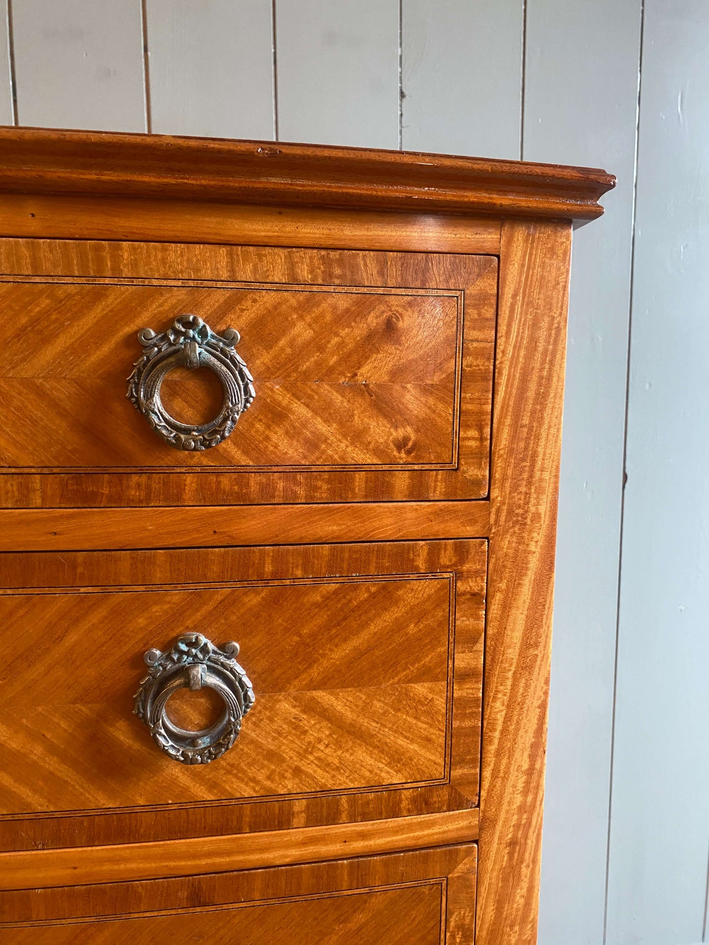 Edwardian Satinwood Chest Of Drawers