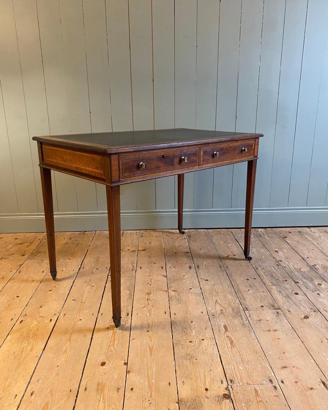 Edwards & Roberts’ Leather Top Writing Table