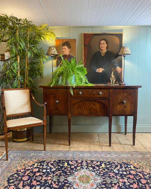 Georgian Mahogany Breakfront Sideboard