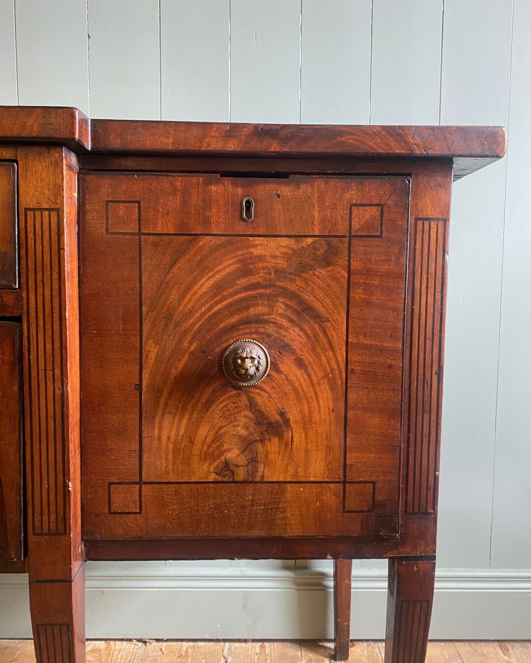 Georgian Mahogany Breakfront Sideboard