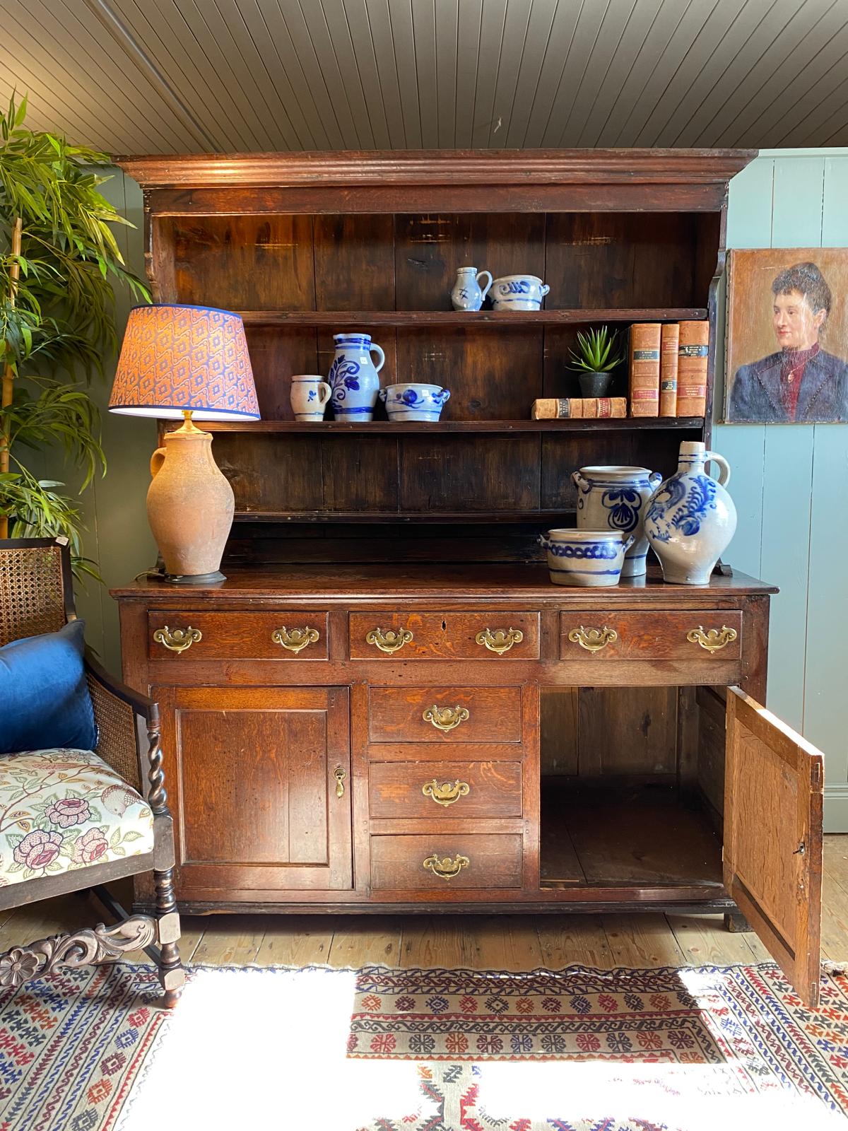 Georgian Oak Kitchen Dresser