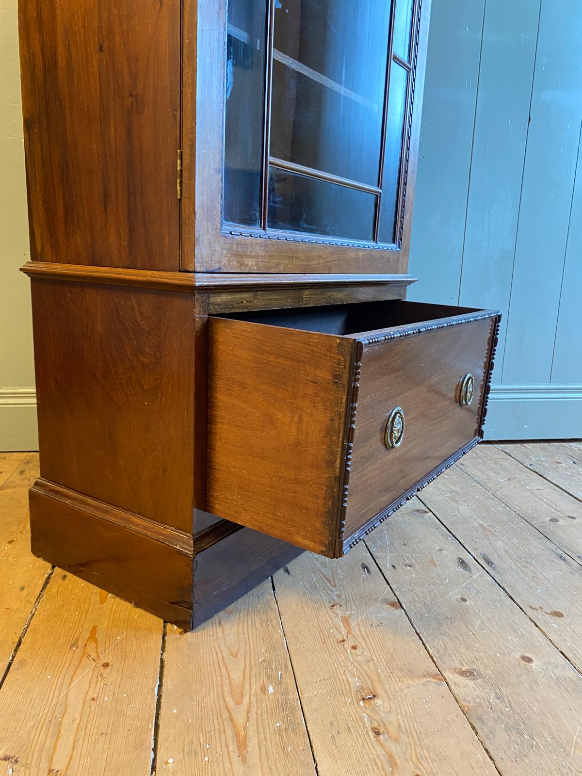 Georgian Tall Glazed Bookcase