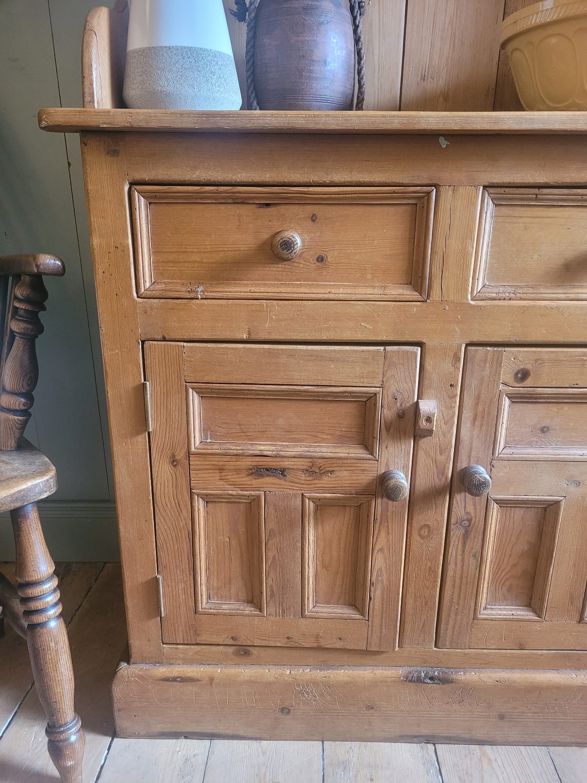 Antique Irish Pine Dresser