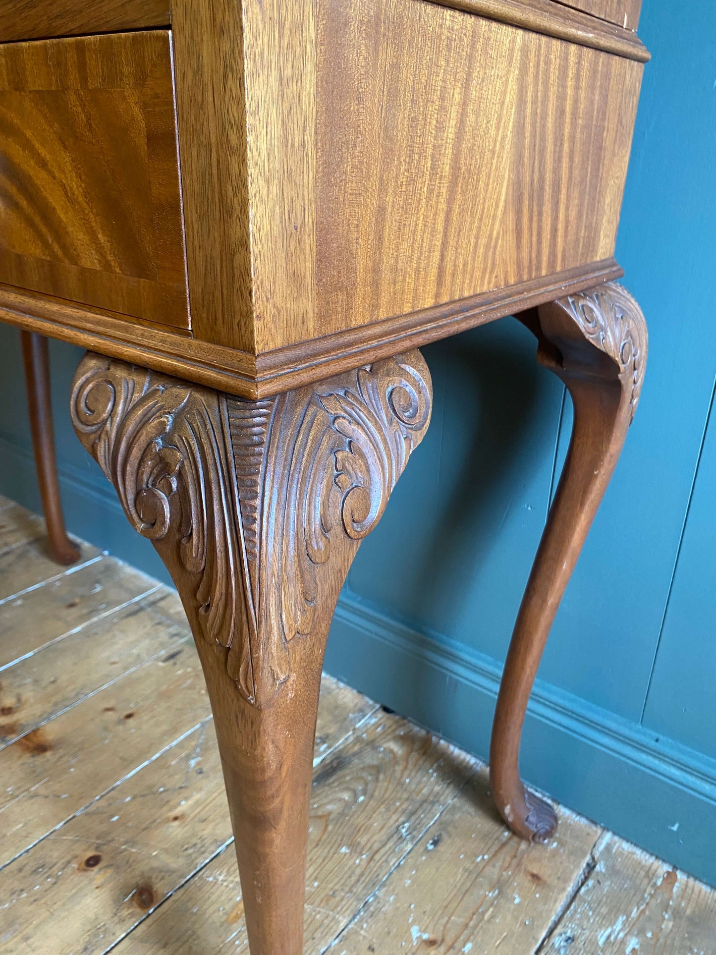 1930s Queen Anne Style Cocktail Cabinet