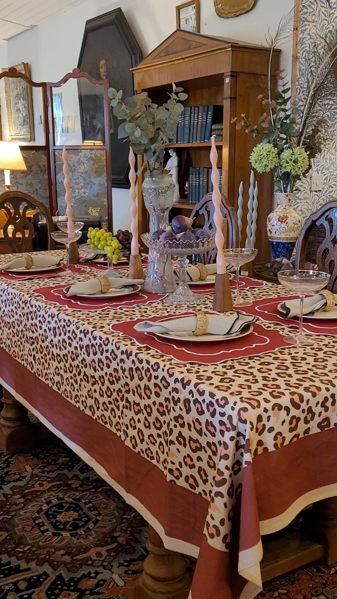 Leopard Print Tablecloth