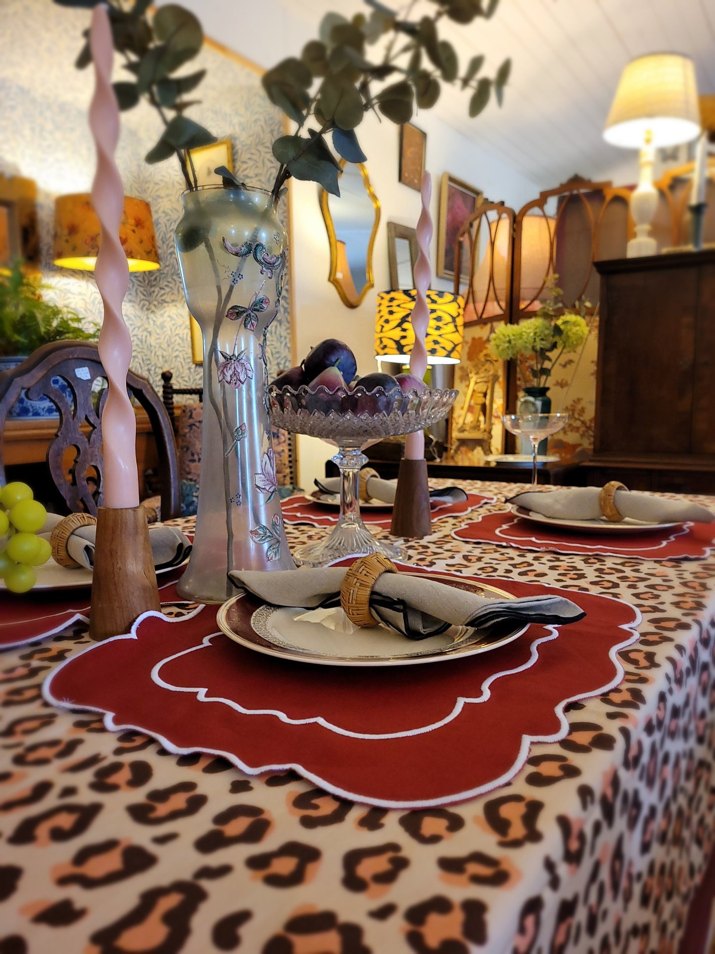 Leopard Print Tablecloth