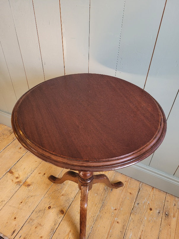 Mahogany Tripod Side table
