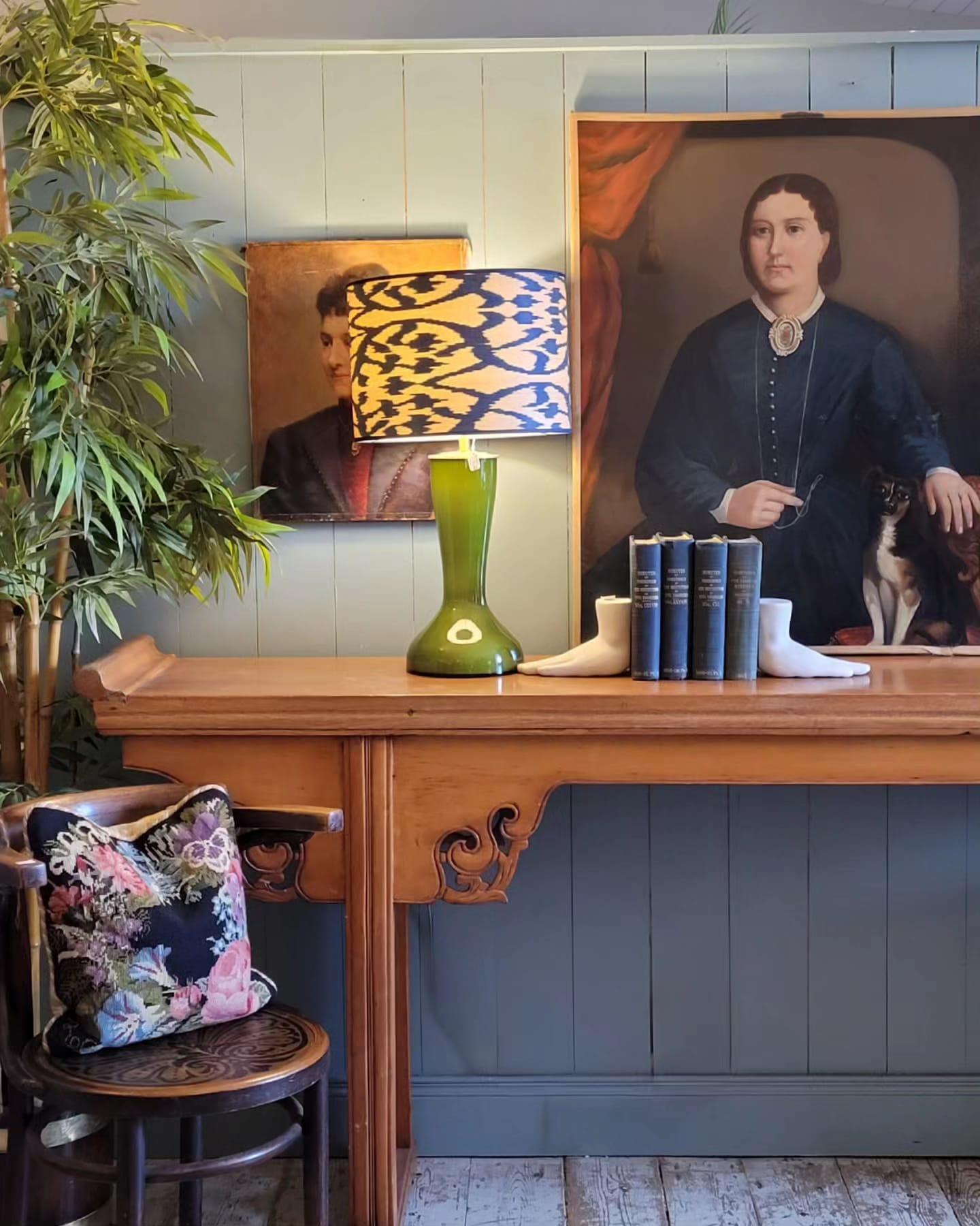 Oak & Pine Antique Chinese Console