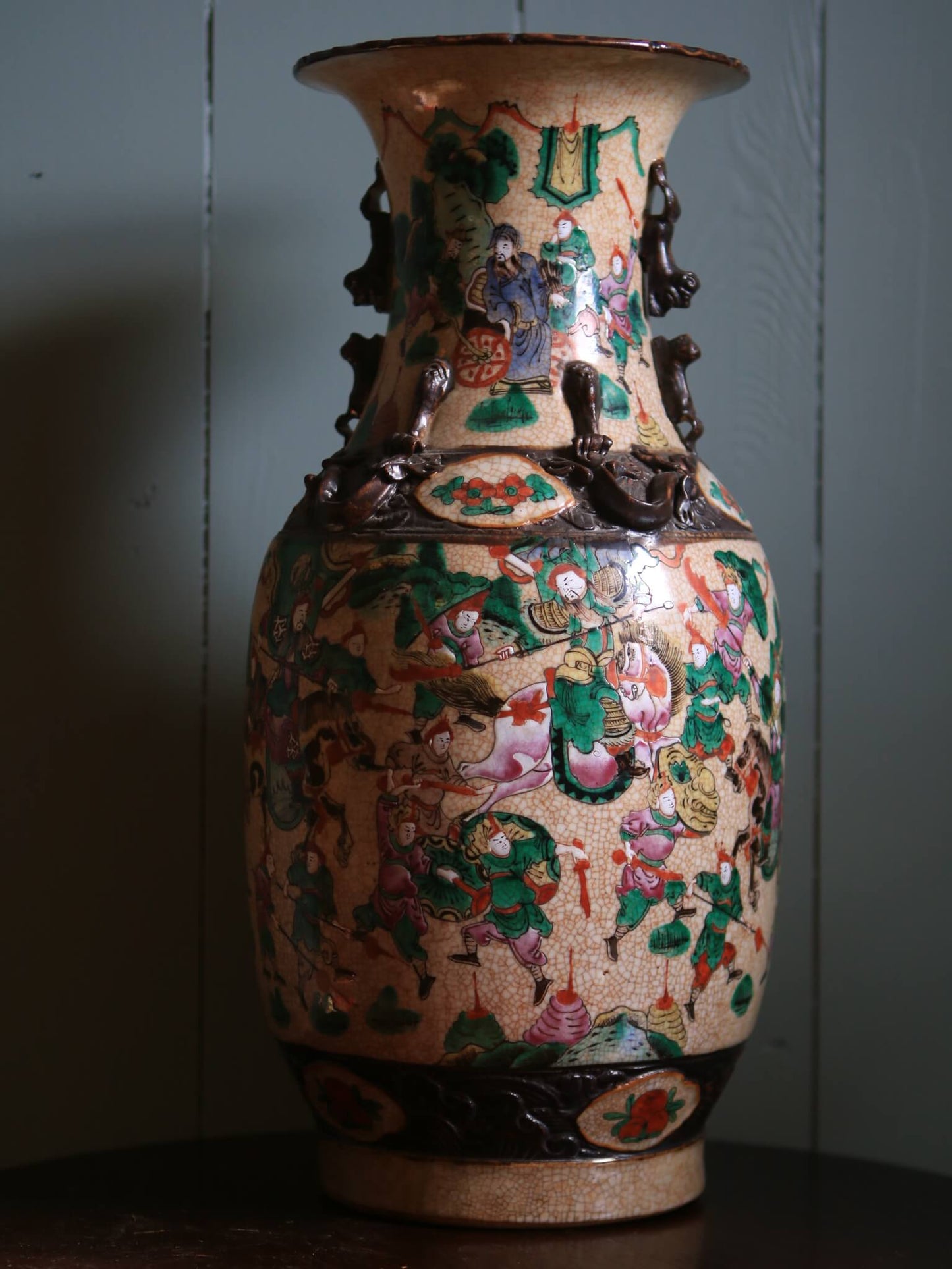 Ornate Vase with Oriental Decoration