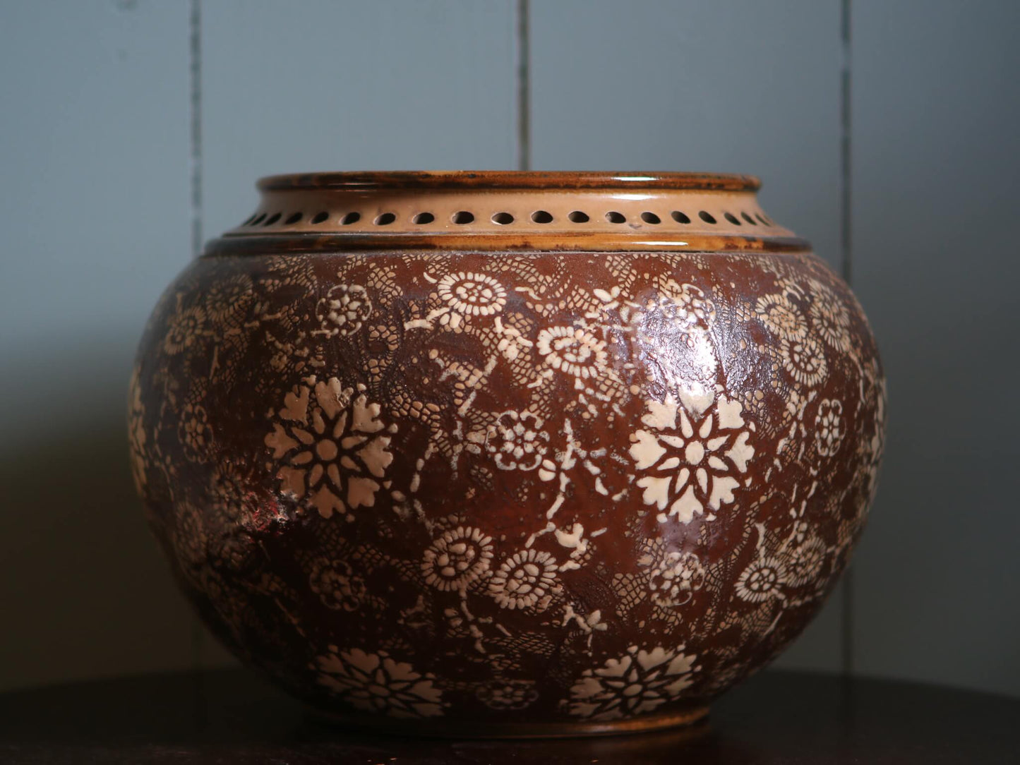 Pair of Royal Doulton Lambeth Slaters Jardinieres