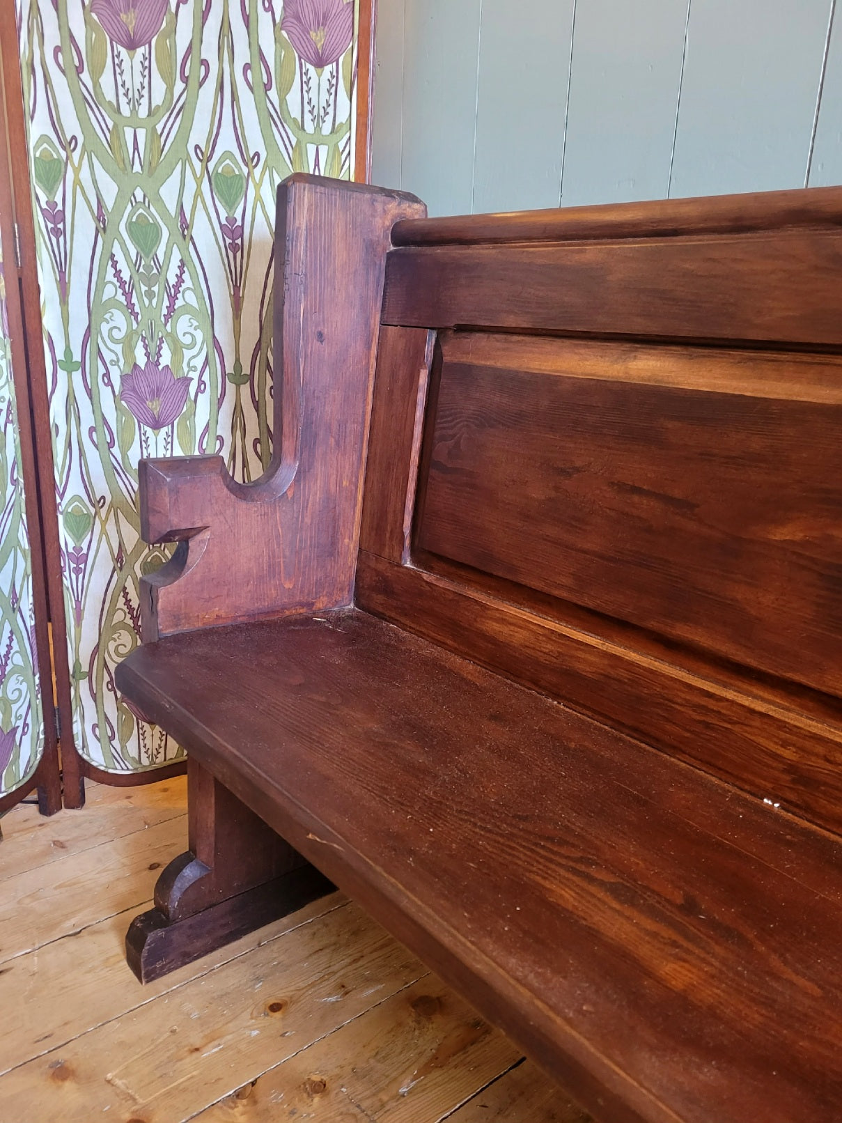 Pitch Pine Pew Circa early 1900s