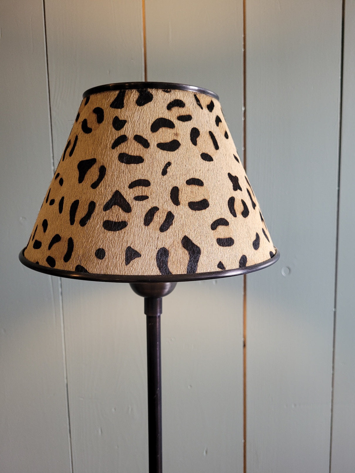 Table Lamp with Leopard Shade