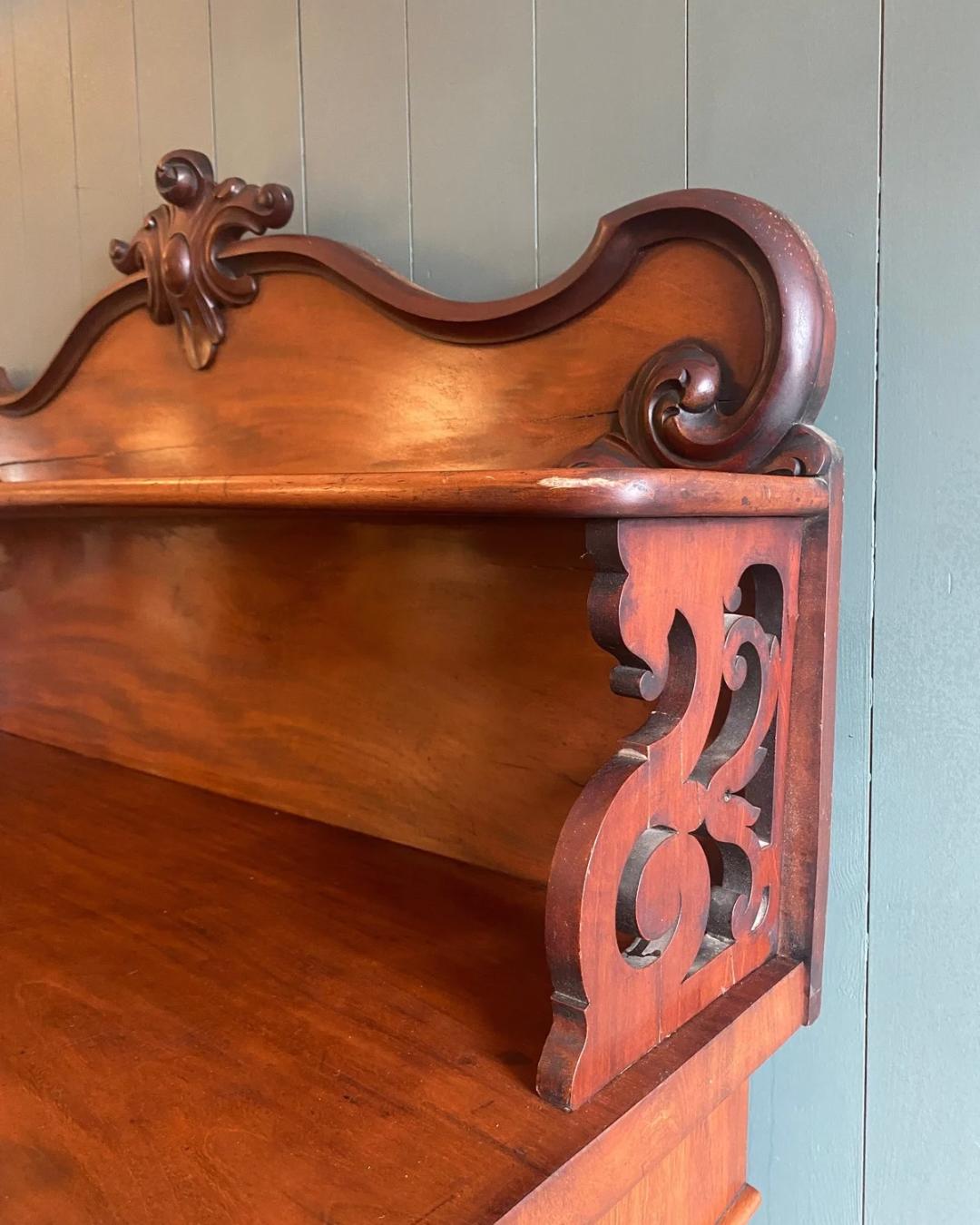 Victorian Flame Mahogany Chiffonier