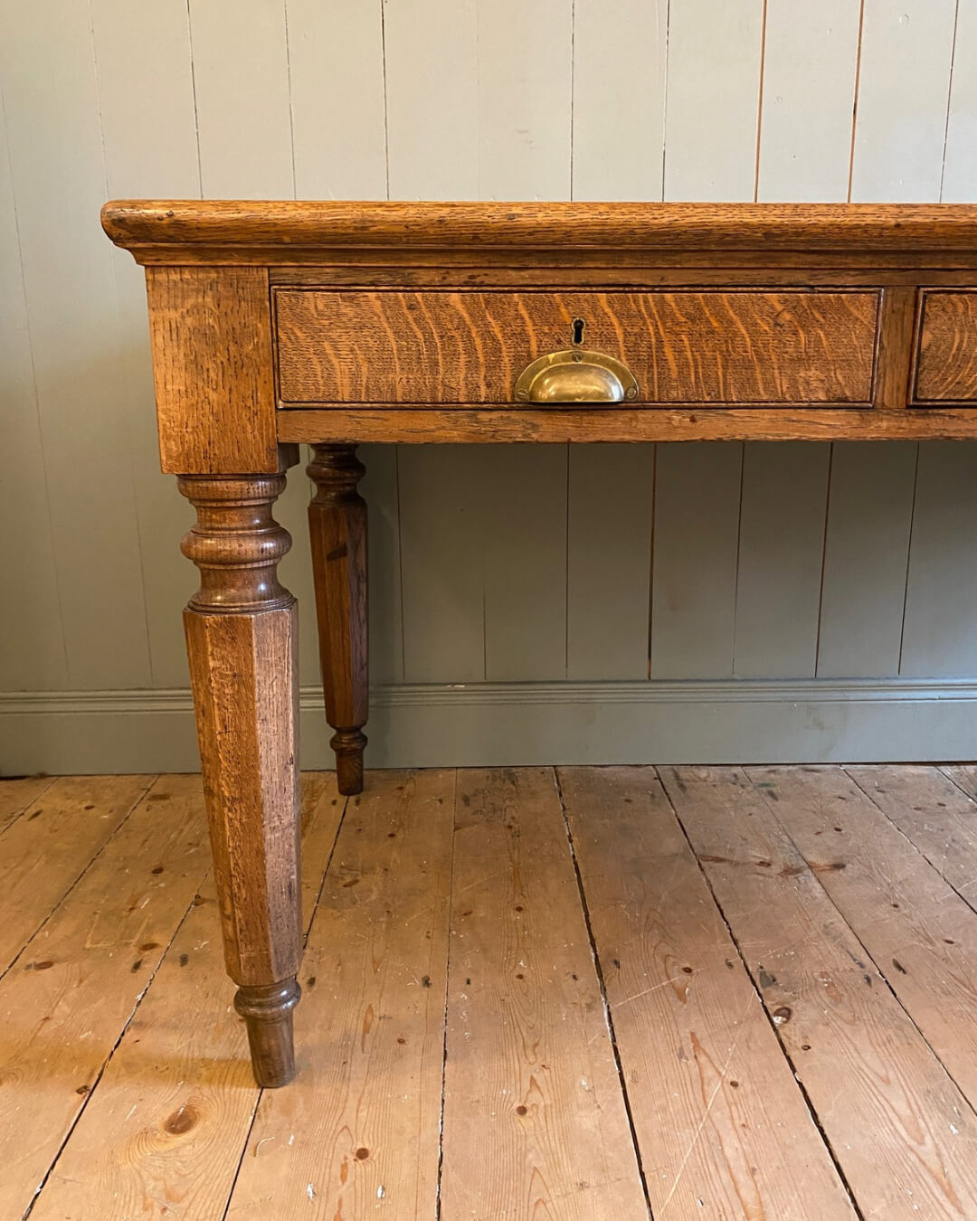 Victorian Oak Partners Desk