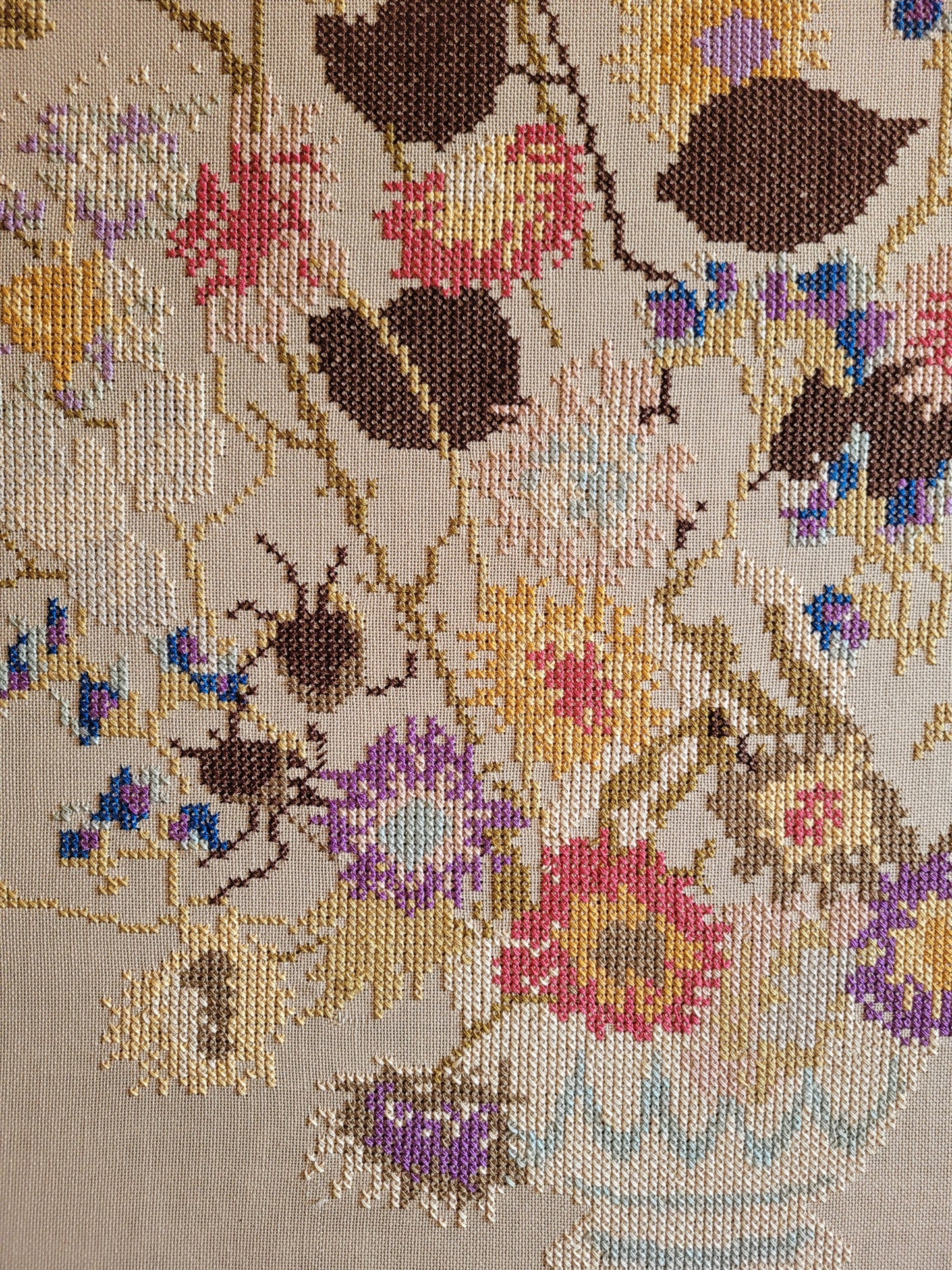 Vintage Floral Cross Stitch