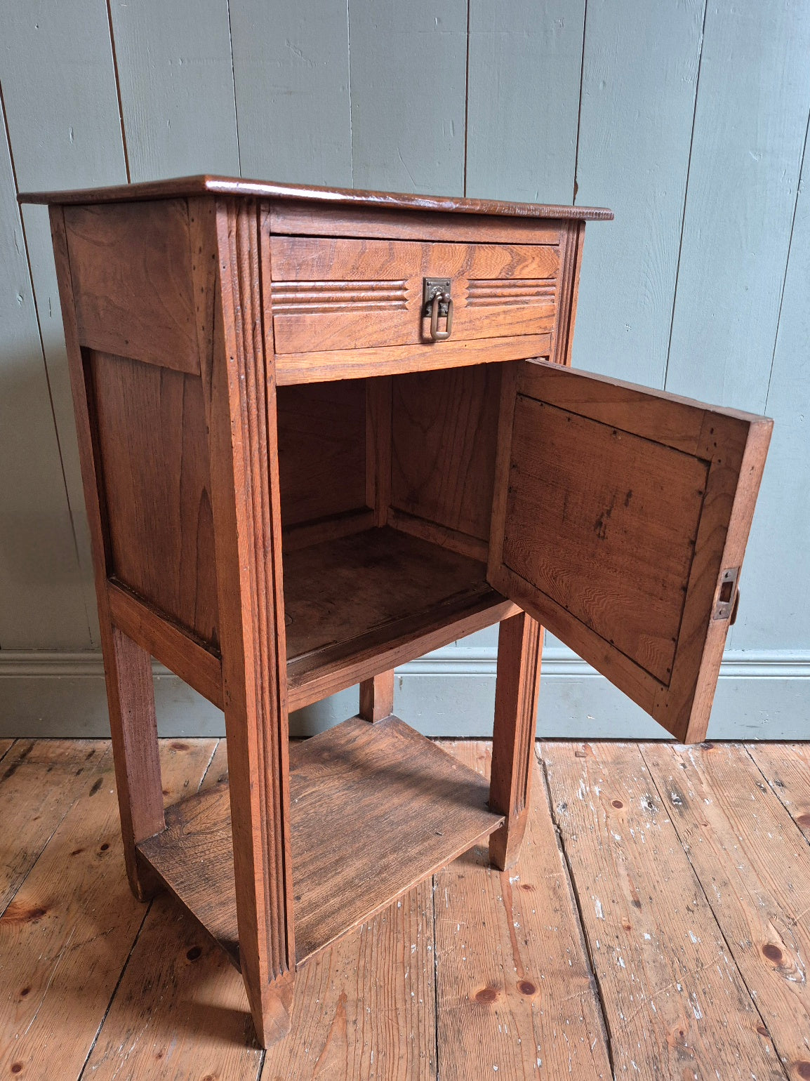 Vintage French Pine Locker