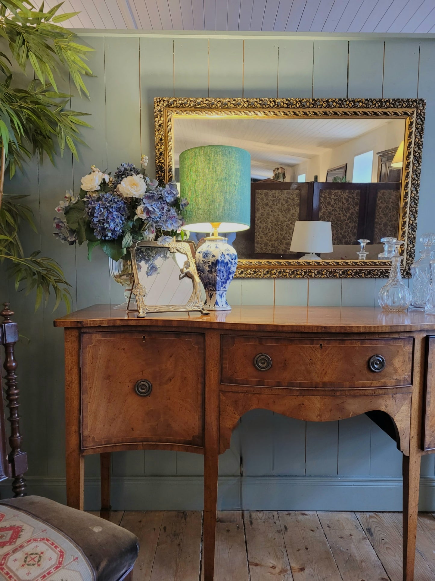 Vintage Gilt Bevelled Edge Mirror