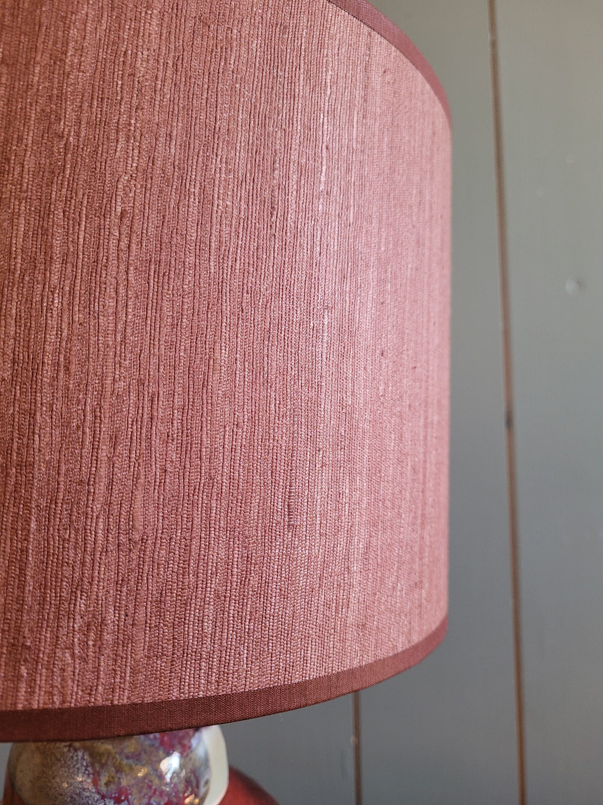 Vintage Ginger Jar Lamp Base with Handmade Shade