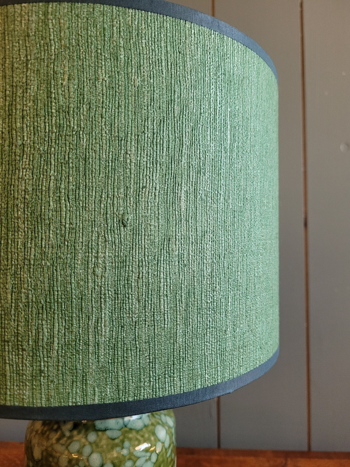 Vintage West German Lamp Base with Handmade Shade