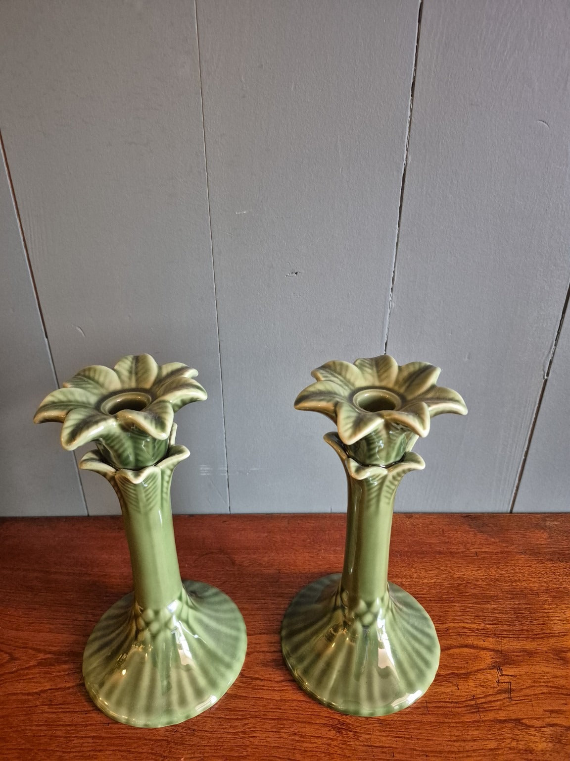 Ceramic Palm Tree Candle Holder