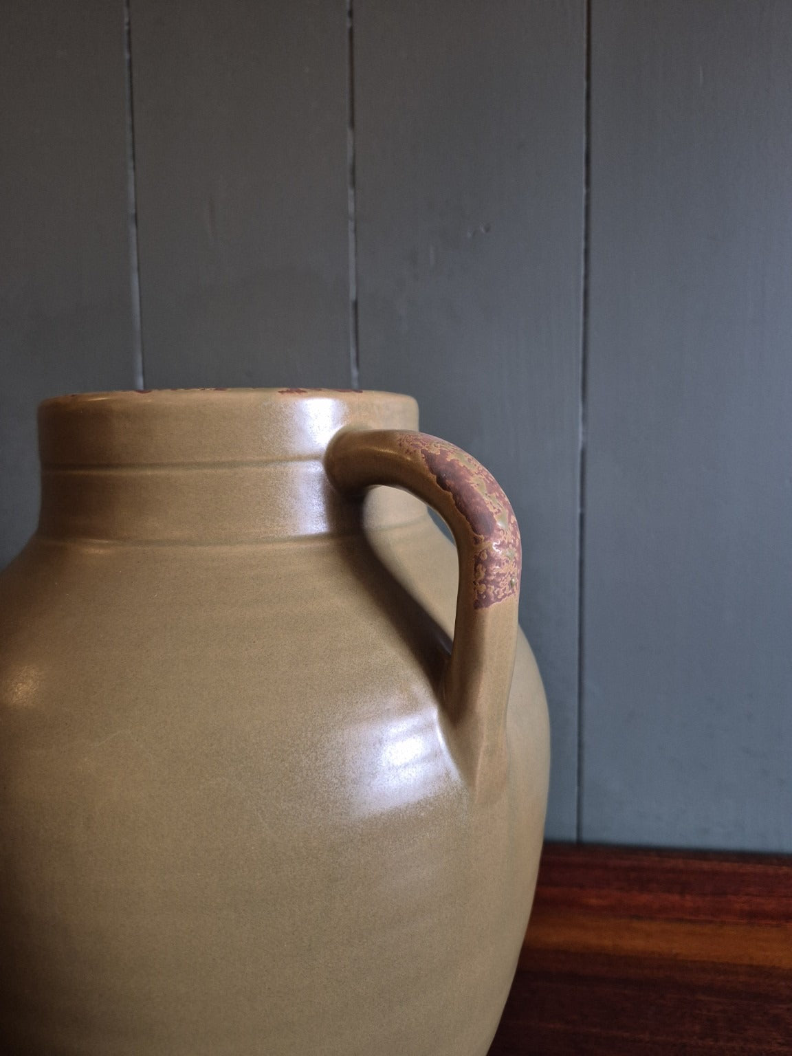 Contemporary Olive Vase