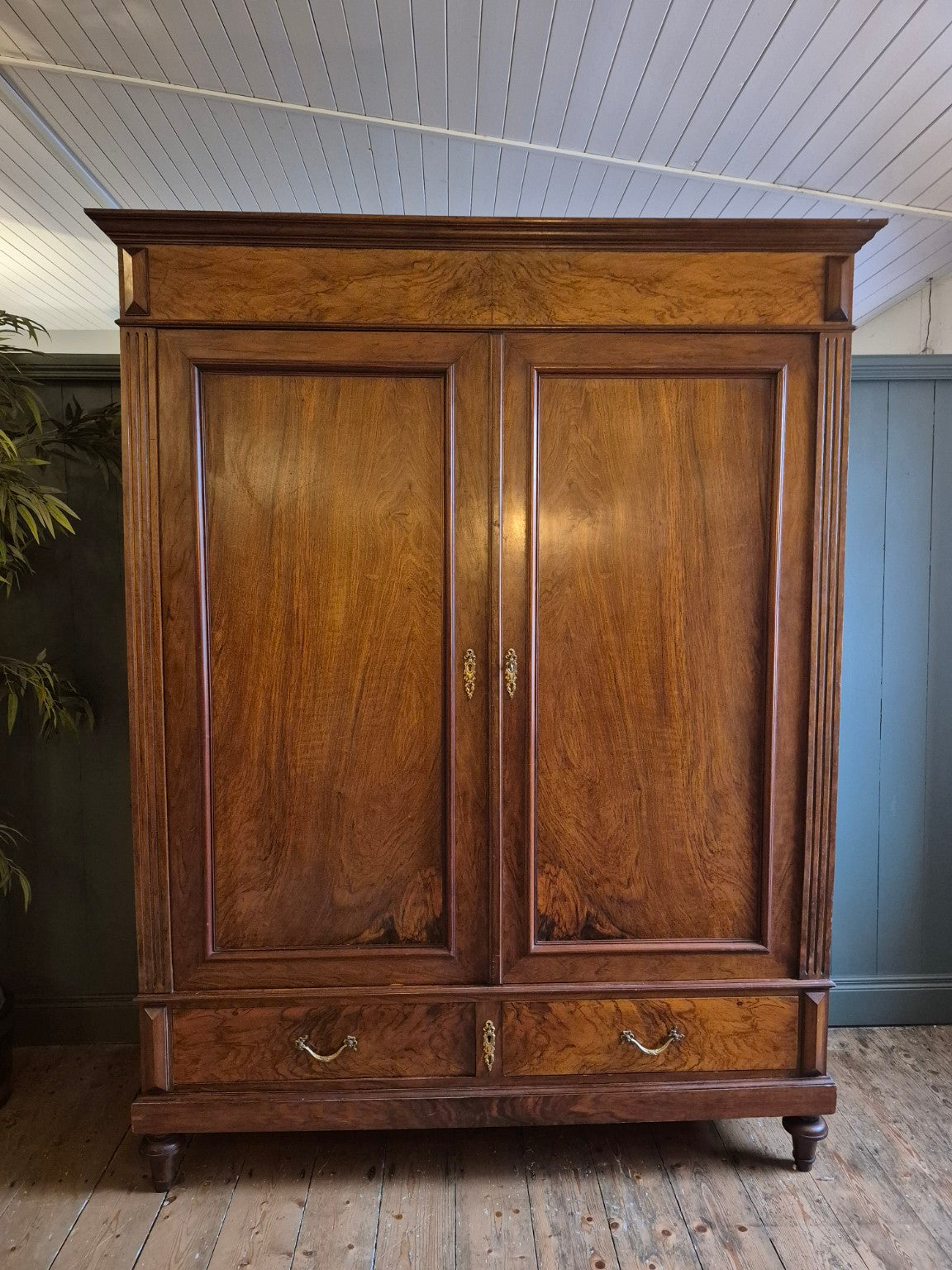 Early 1900's French Walnut Armoire
