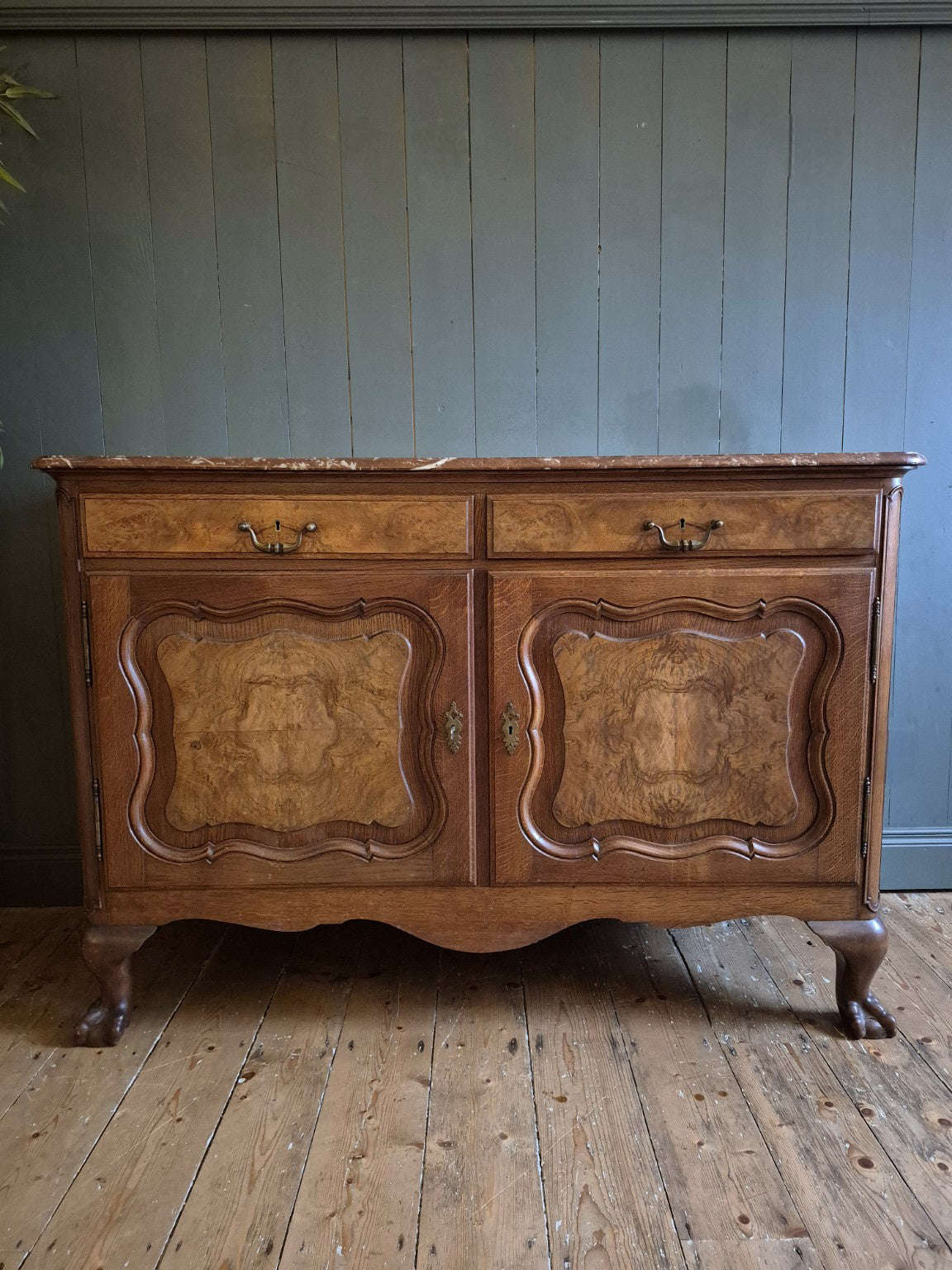 Antique French Walnut Sideboard