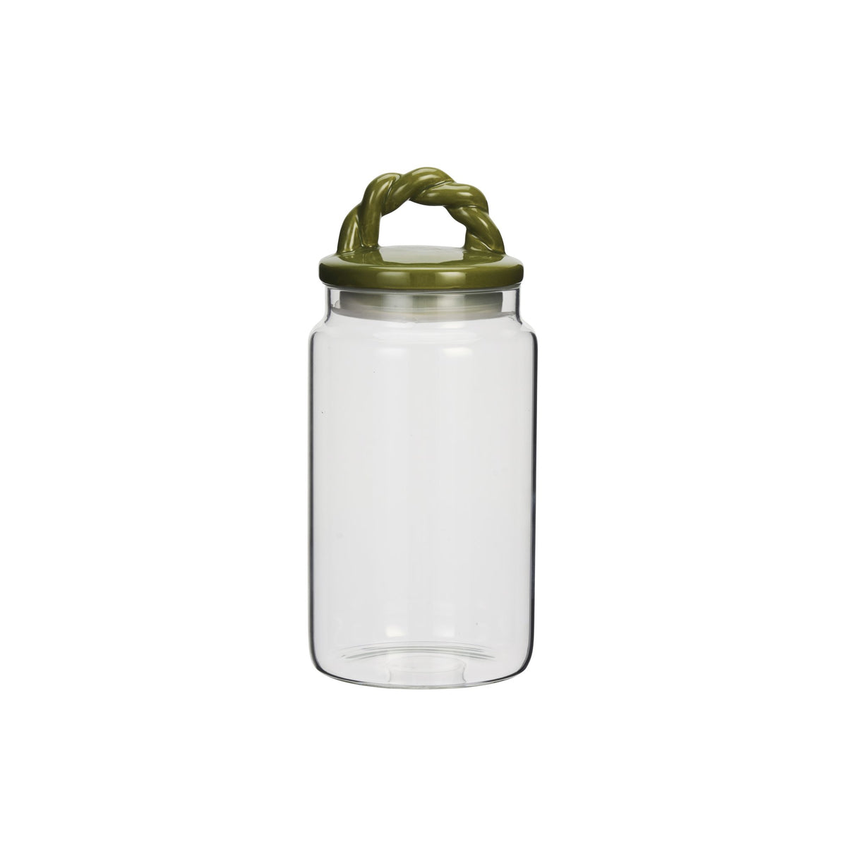 Glass Storage Jar With Ceramic Lid