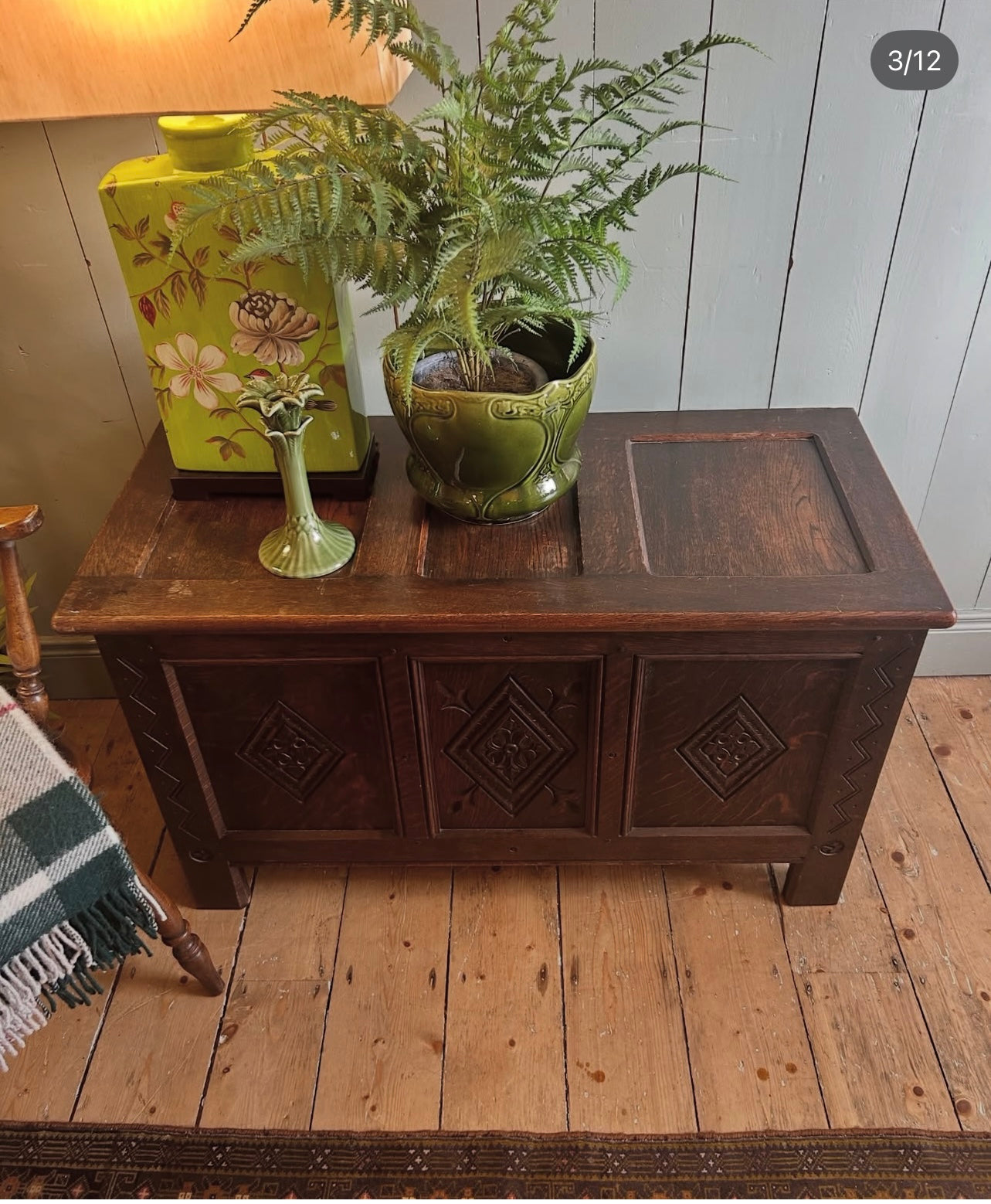 Antique Oak Coffer/Chest c1930