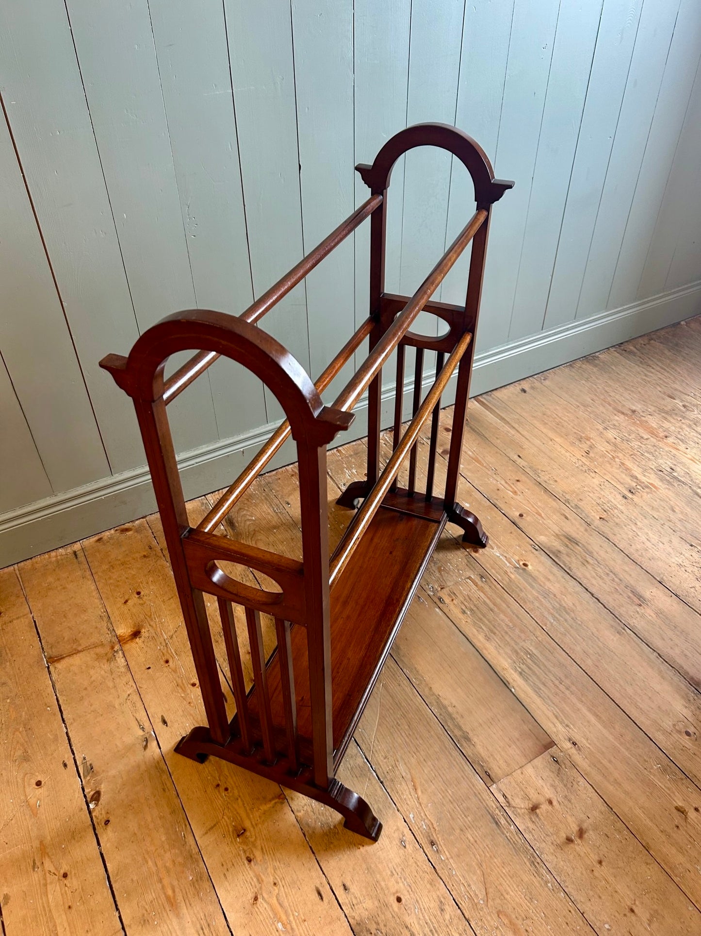 Arts & Crafts Mahogany Towel Rail