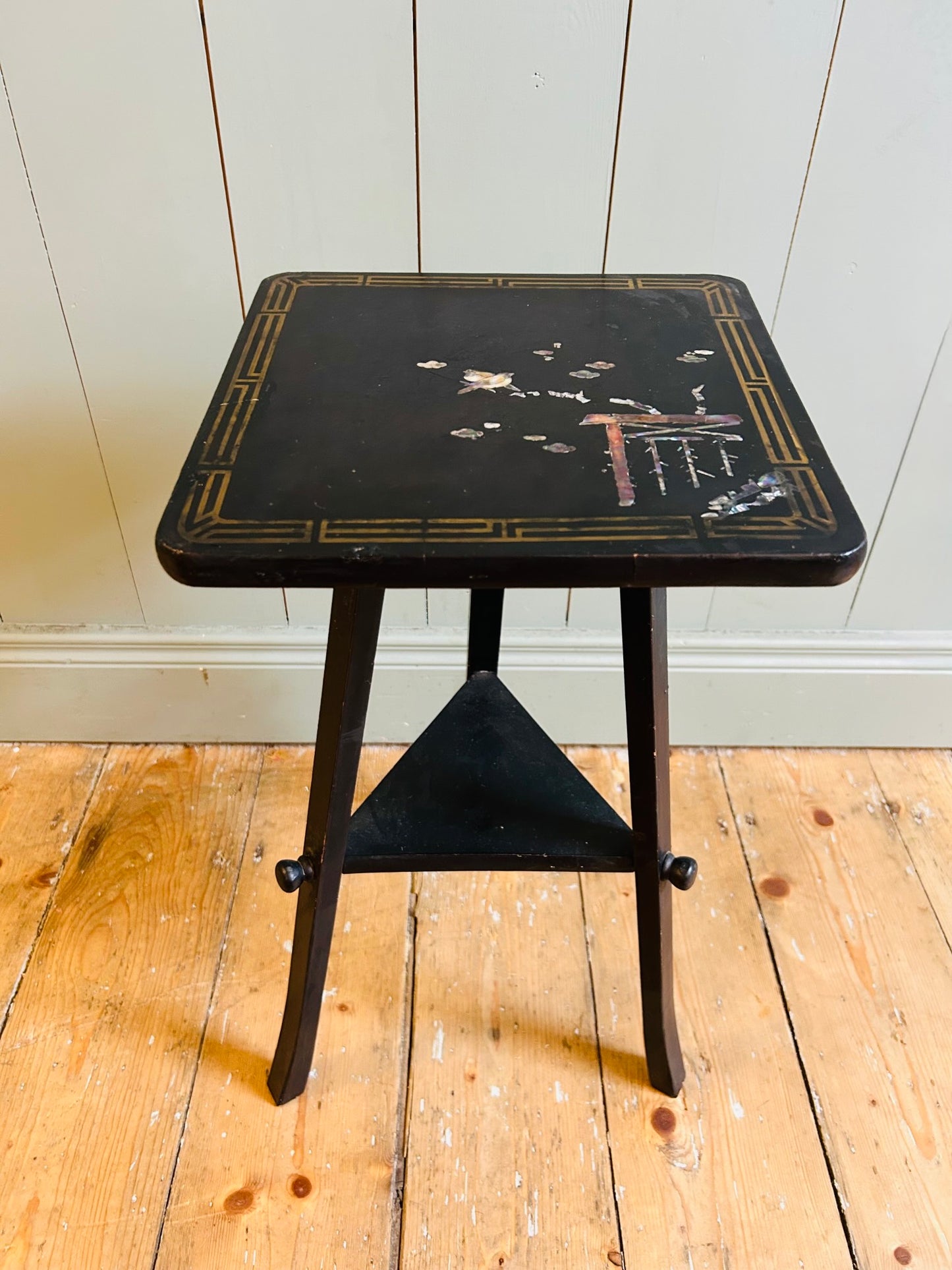 Small Japanned Side Table