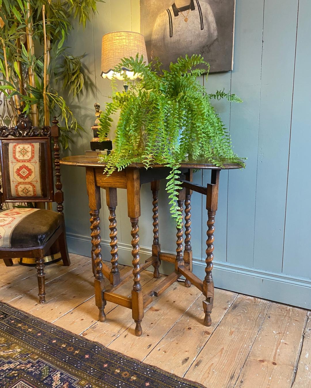Victorian Oak Gate Leg Occasional Table