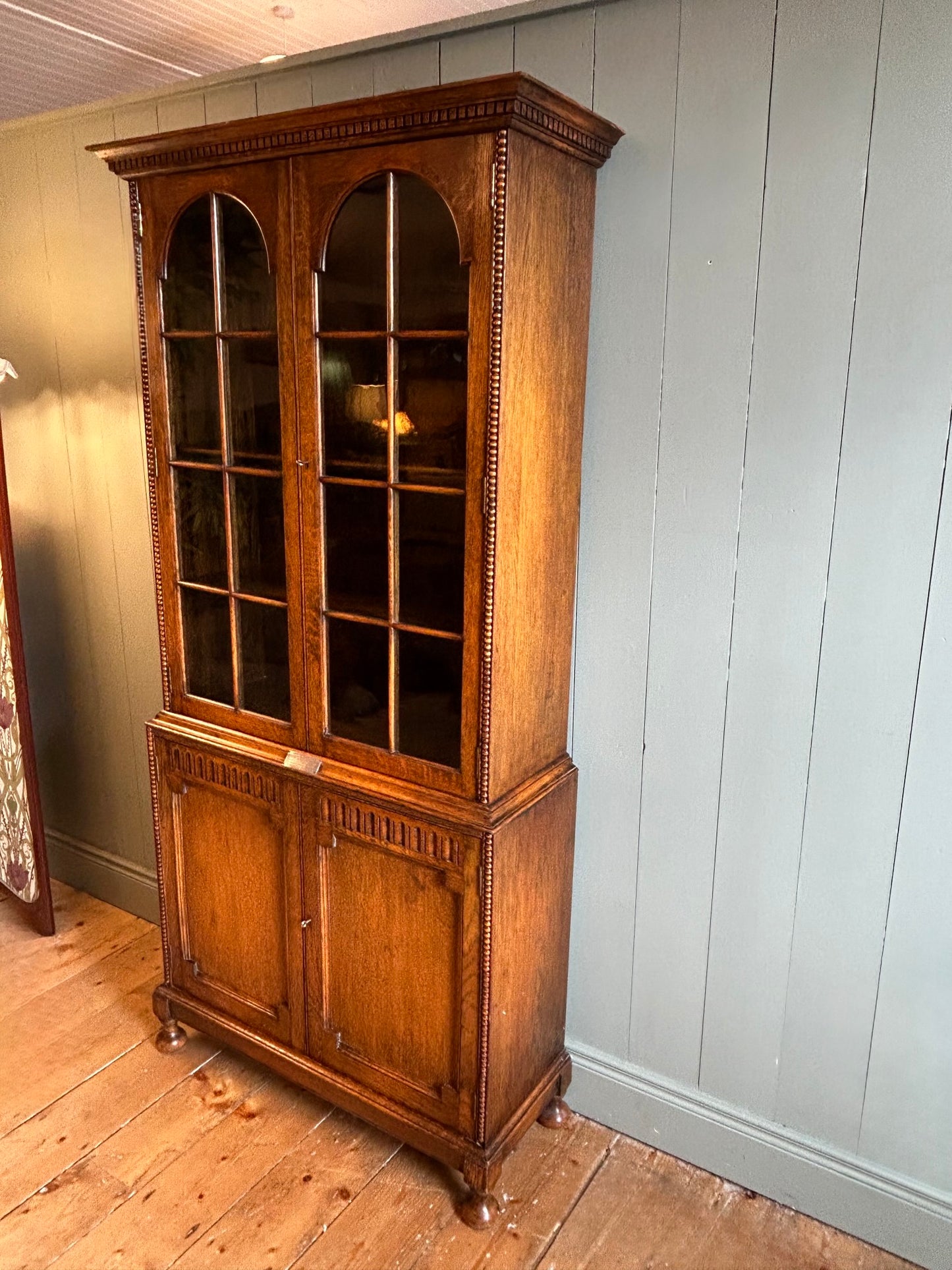 1930s Oak Cabinet / Bookcase