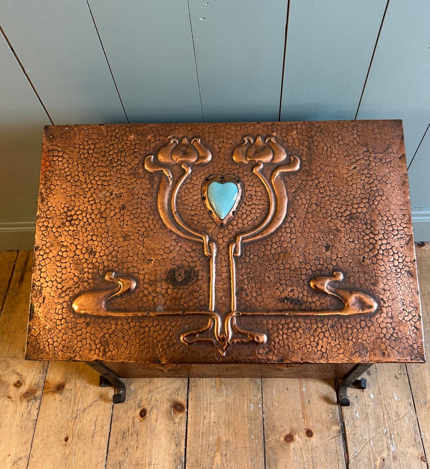Cornish Arts and Crafts Fireside Box